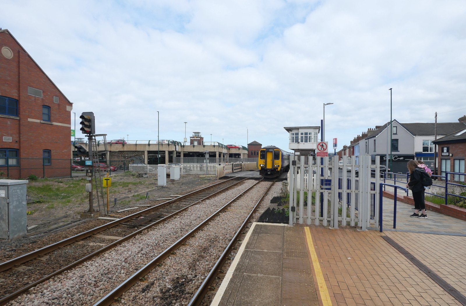 Redcar town & station near Abbey Guest House in Redcar